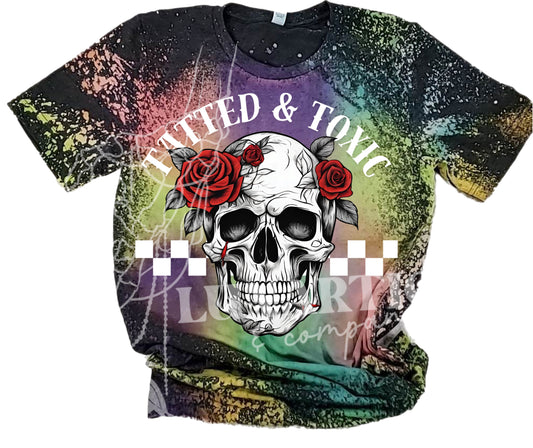 Tatted & Toxic Reverse Tie Dye T-Shirt